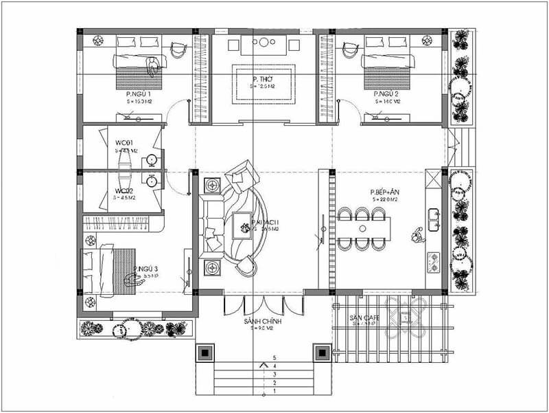 bản vẽ xây dựng nhà tiêu biểu tại vlxd phạm gia